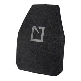 Hesco Small Shooter Cut multi curve level IV Armor plate, black.